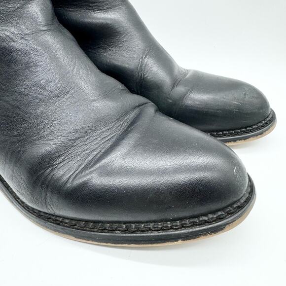 Franco Sarto Women's Halford Zip Ankle Bootie Black Size 8.5 Moto Boho Office - Picture 3 of 11